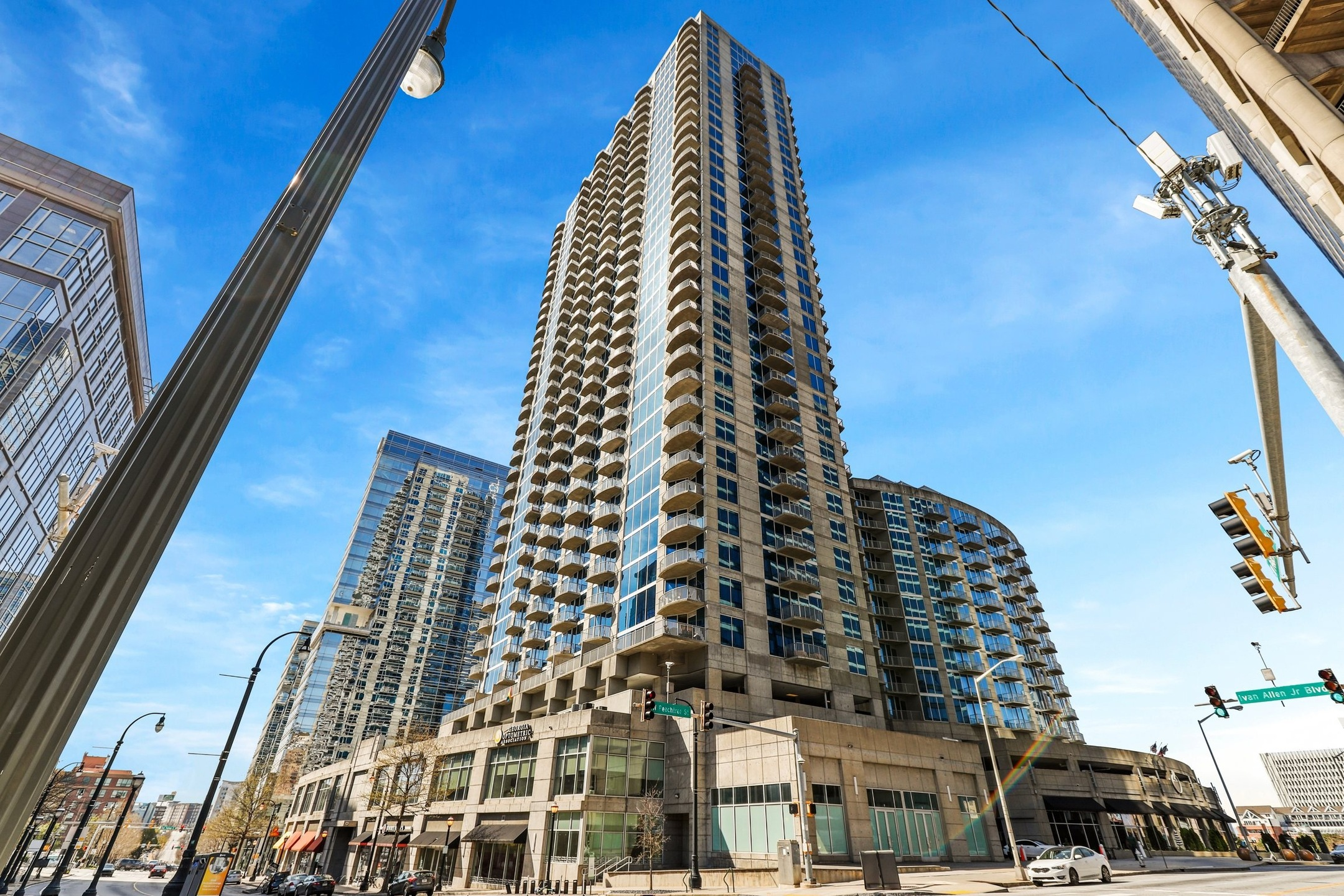 High-rise apartment tower